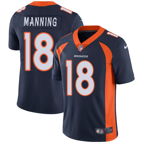 Nike Broncos #18 Peyton Manning Blue Alternate Youth Stitched NFL Vapor Untouchable Limited Jersey